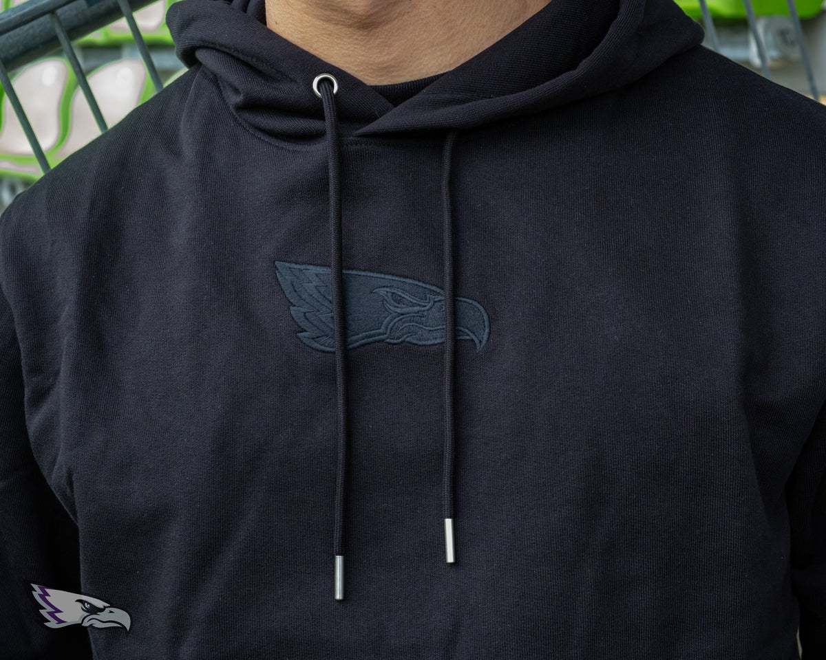 Premium Collection Hoodie schwarzes Logo gestickt